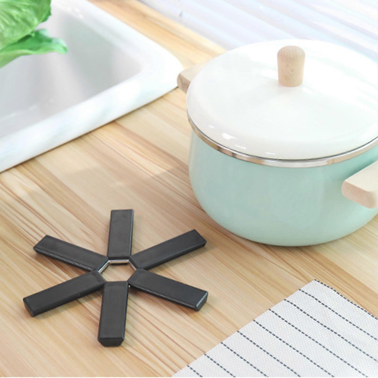Creative Foldable Heat Insulation Pad Portable Non-slip Insulating Compact Design Expandable Tabletop Pot