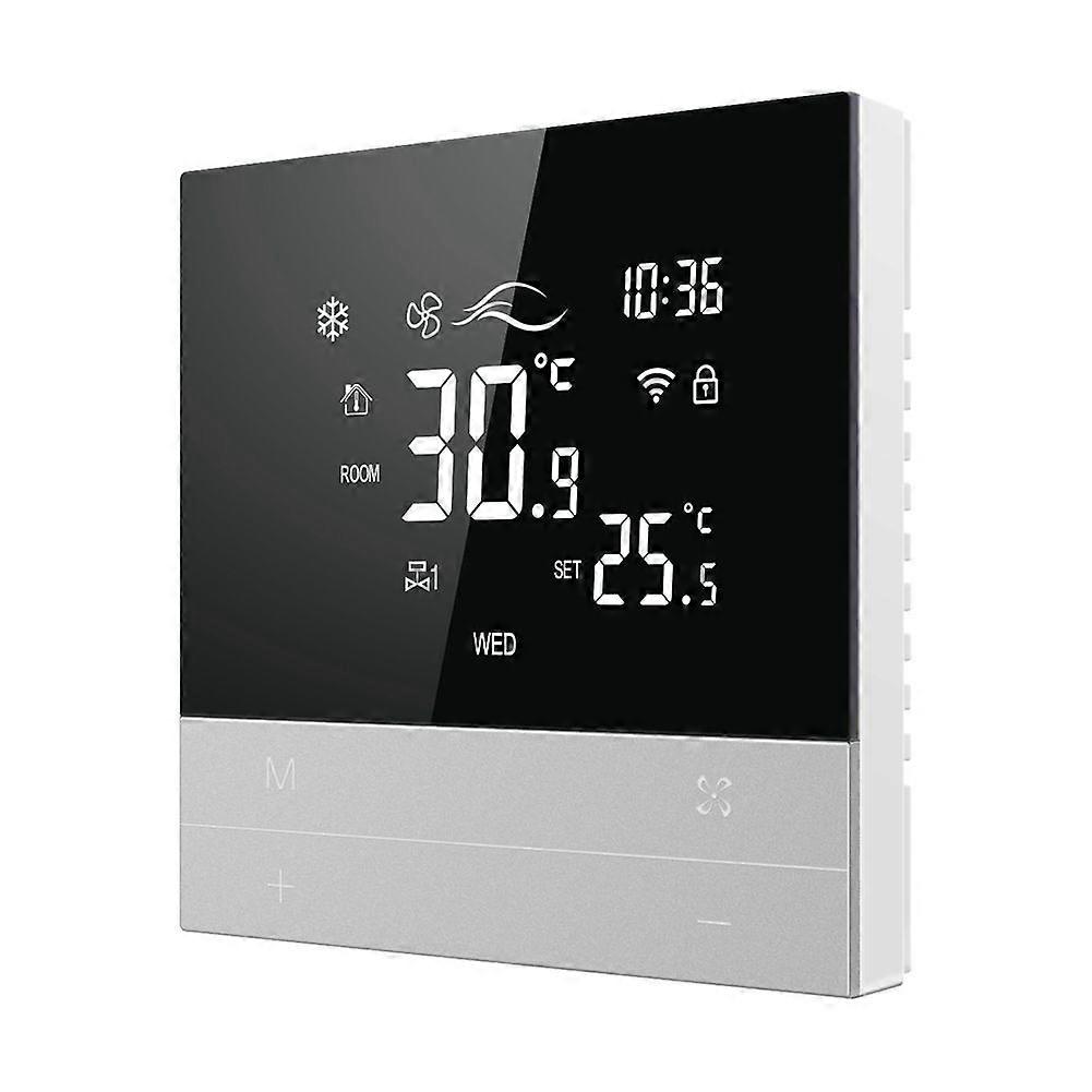Tuya WiFi Smart Thermostat Switch Heating Cool 3 Speed Fan Coil Unit Voice Temperature Controller