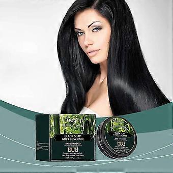 hochwertige Bambuskohle Shampoo SeifeBambus Holzkohle Shampoo Bar - Tiefenreinigung, feuchtigkeitsspendendes trockenes Haar, geeignet für alle Haartypen