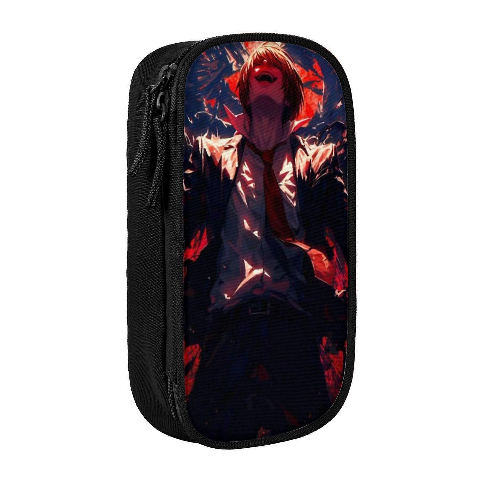 o106 مذكرة الموت مقلمة المحمولة سستة مكتب القلم حقيبة حقيبة للمكتب المدرسي السفر gh106