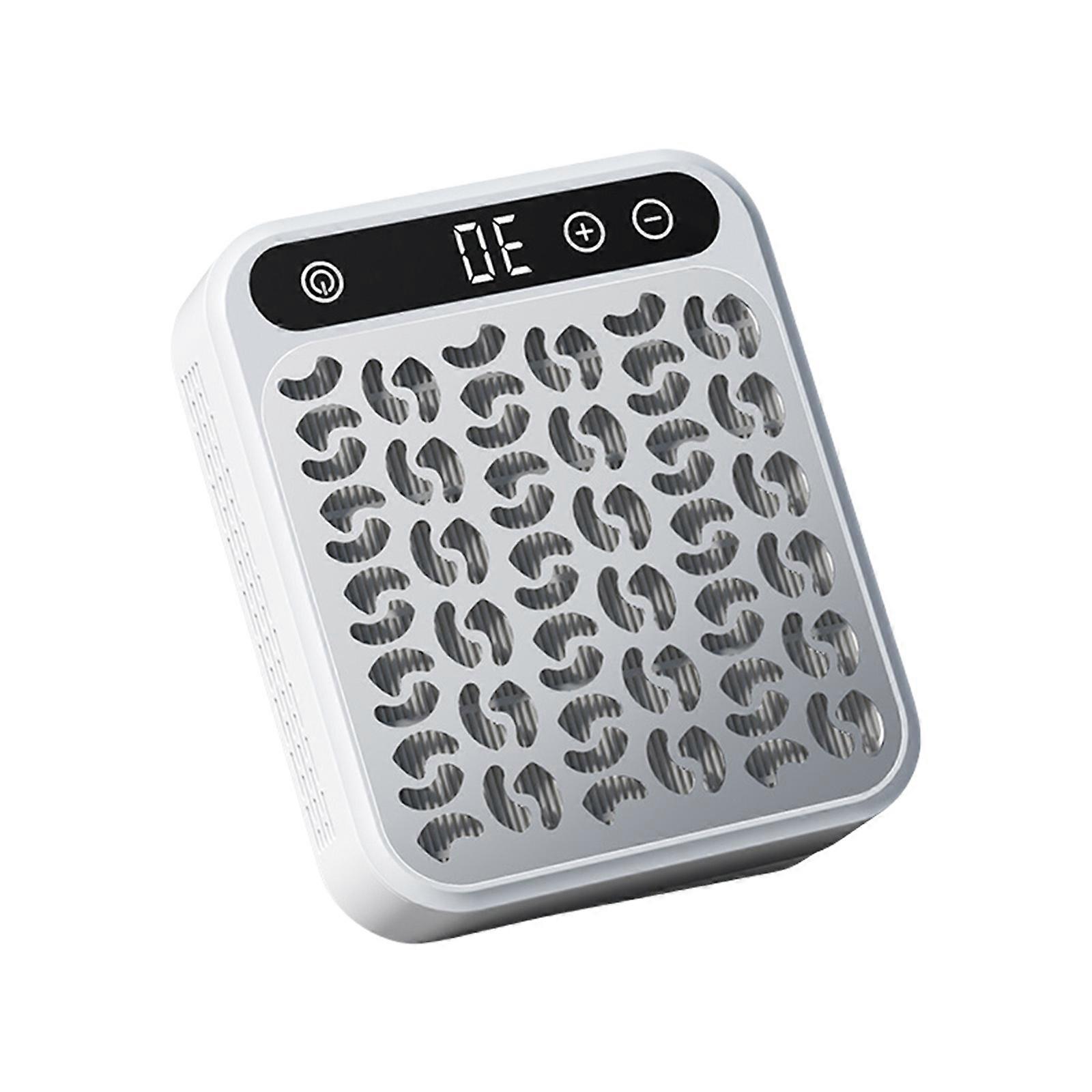 Efficient Nail Dust Collector with Intelligent LED Display and Touch Buttons for Seamless Operation in Any Occasion White