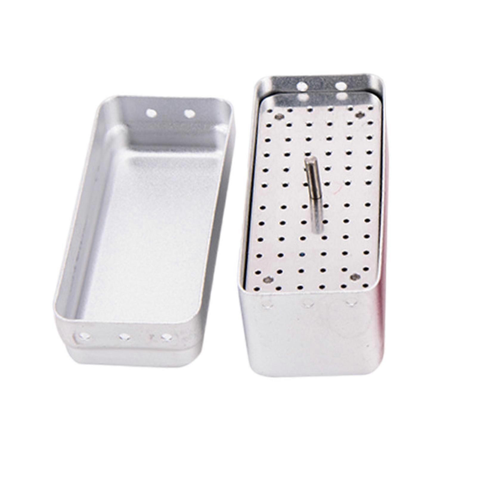Portable Polishing Brush Cup Block With 72 Holes Efficient Easy to Clean Dental Box For Dental Tool Organization White