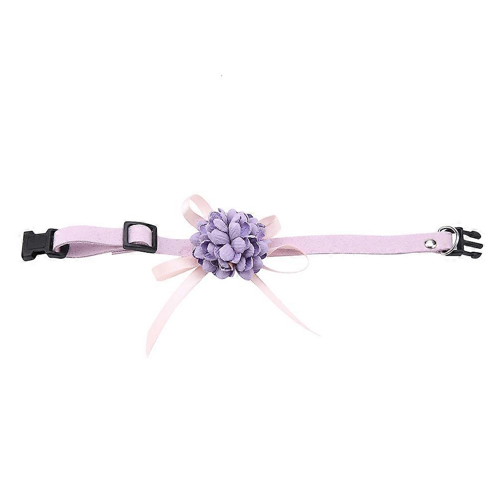 Pet Bowknot Flower Neck Collar Adjustable Strap for Dogs Cats Puppies - Soft Fabric, Various Sizes, Colorful Styles