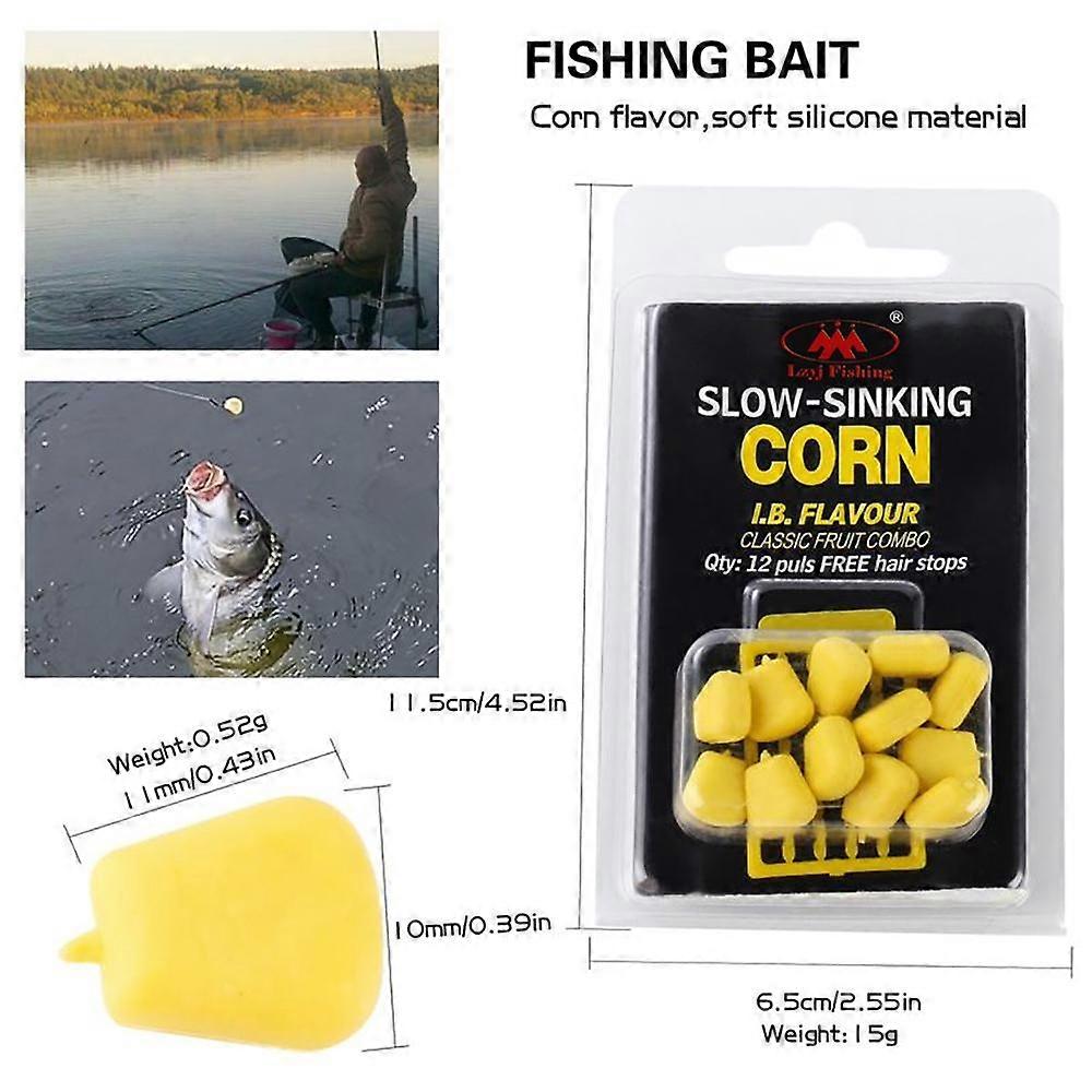 FTK Corn Carp Soft Fishing Lures Great Fake Soft Good Smell Carp Lures Baits Carp Fishing Gear Tools