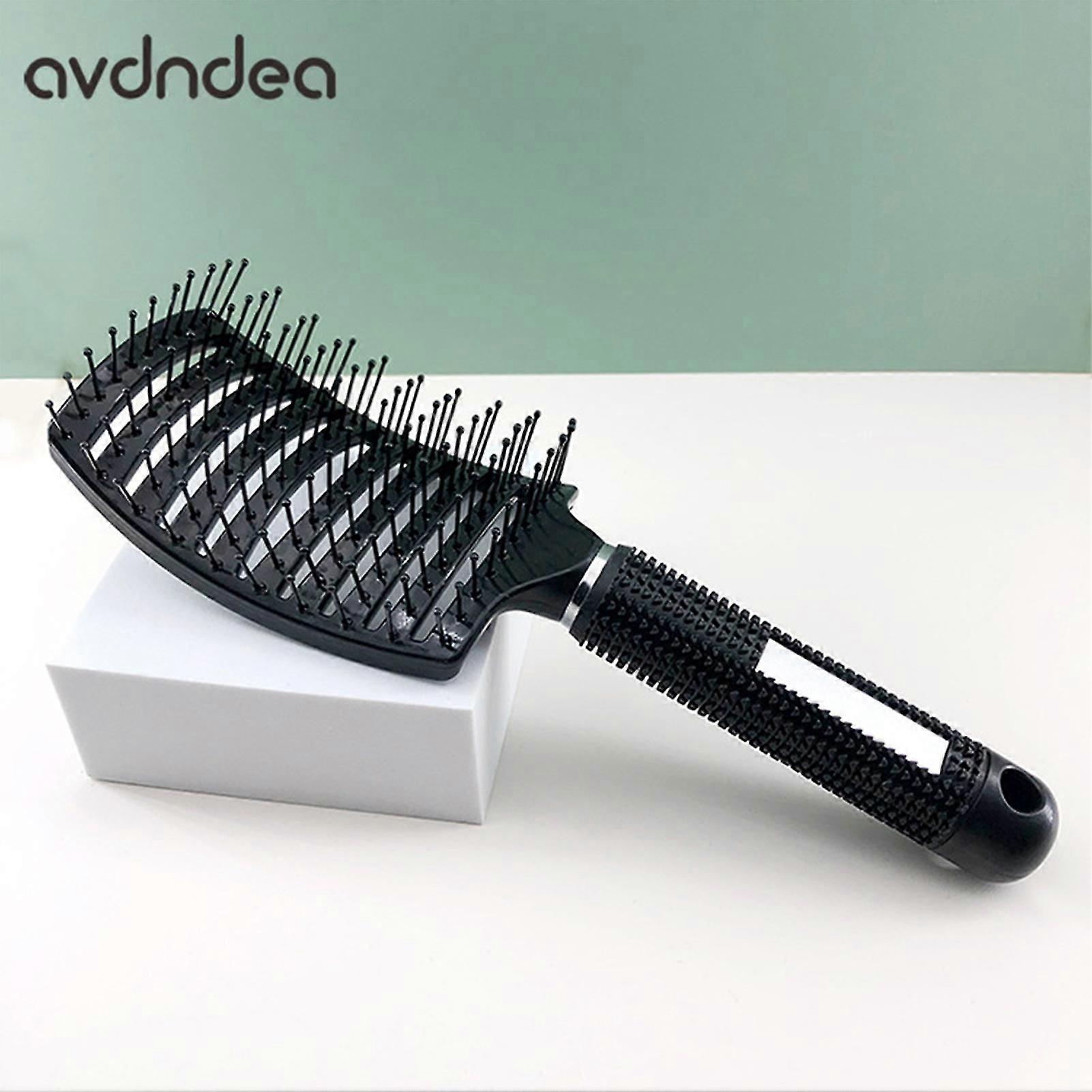Makeup Large Plate Comb Curly Hair Ribs Shape Massage