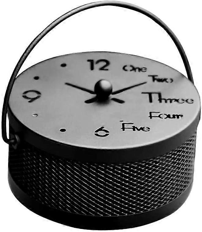 Incense burner mosquito coil holder with lid and handle for camping travel