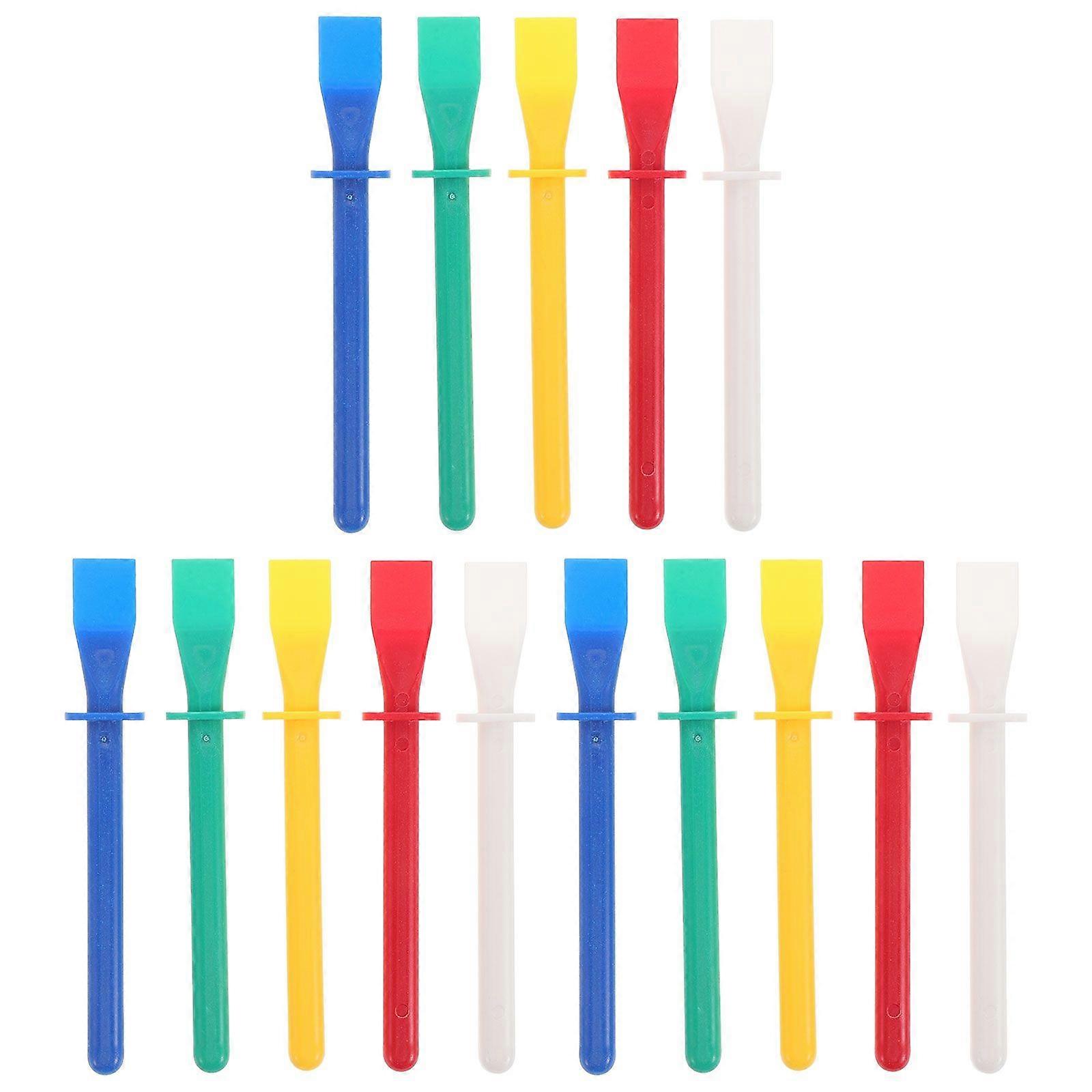 15Pcs Epoxy Spreader Set Glue Application Tool Glue Spreader Glue Applicator Sticks Painting Glue Scrapers for Handmade DIY Leather Crafts