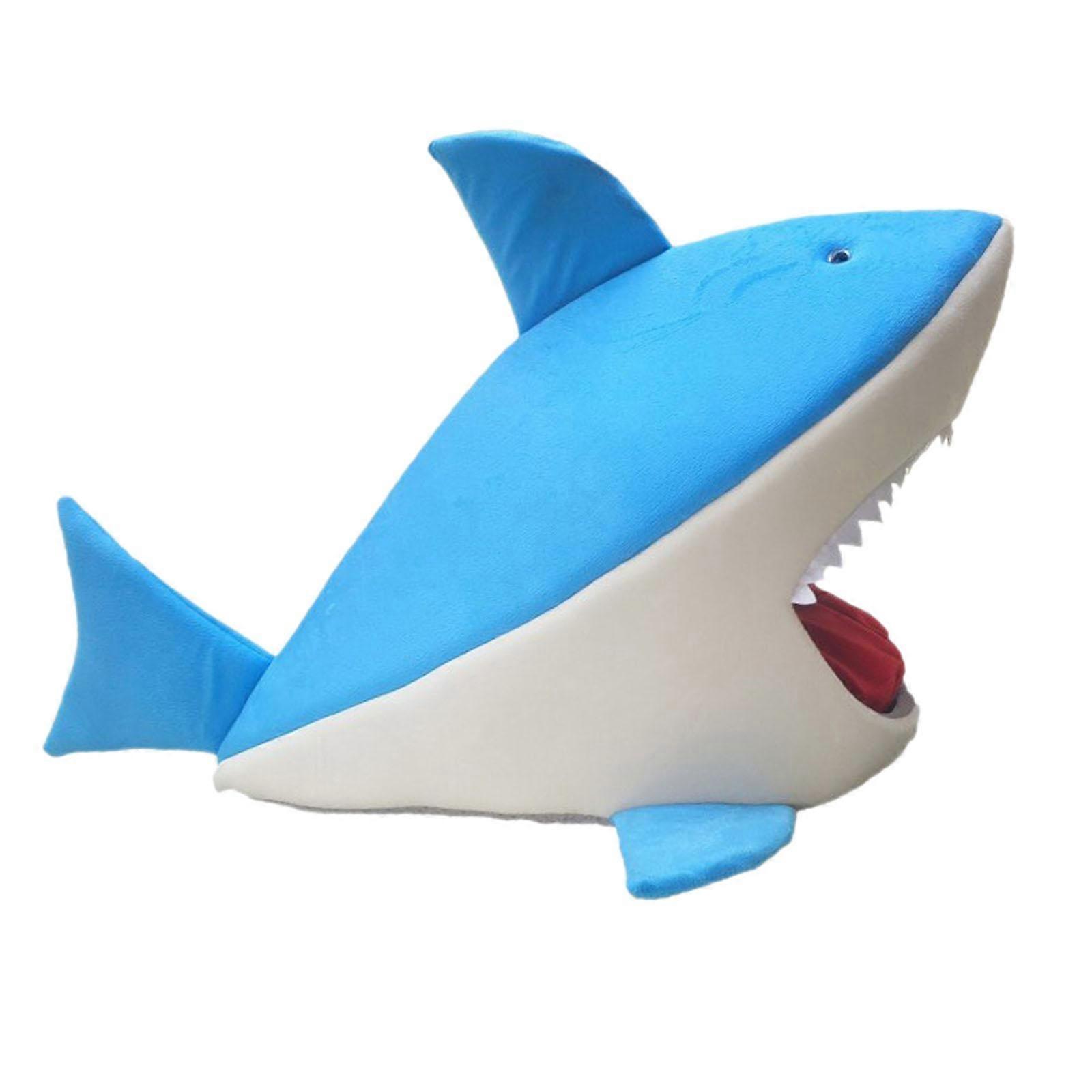 Shark Shape Cat Bed Kitten Sleeping Bed Removable Cushion Puppy Bed Cat Dog Nest