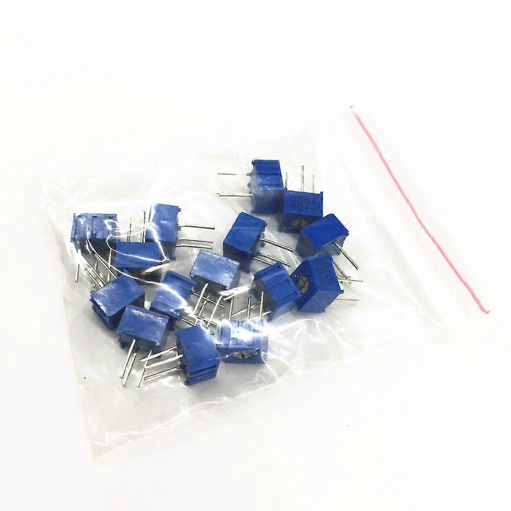 8x 15Pcs 15 Values 3362P Adjustable Potentiometer Resistor Assorted Kit