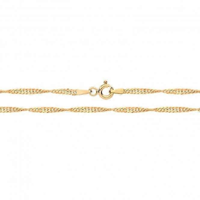 9ct Yellow Gold Lightweight Singapore Hollow Chain