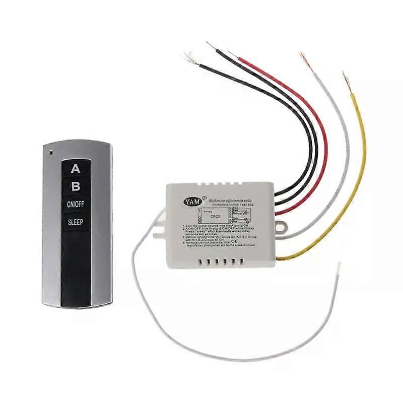 Wireless 2 Channel ON/OFF Remote Control Receiver Transmitter
