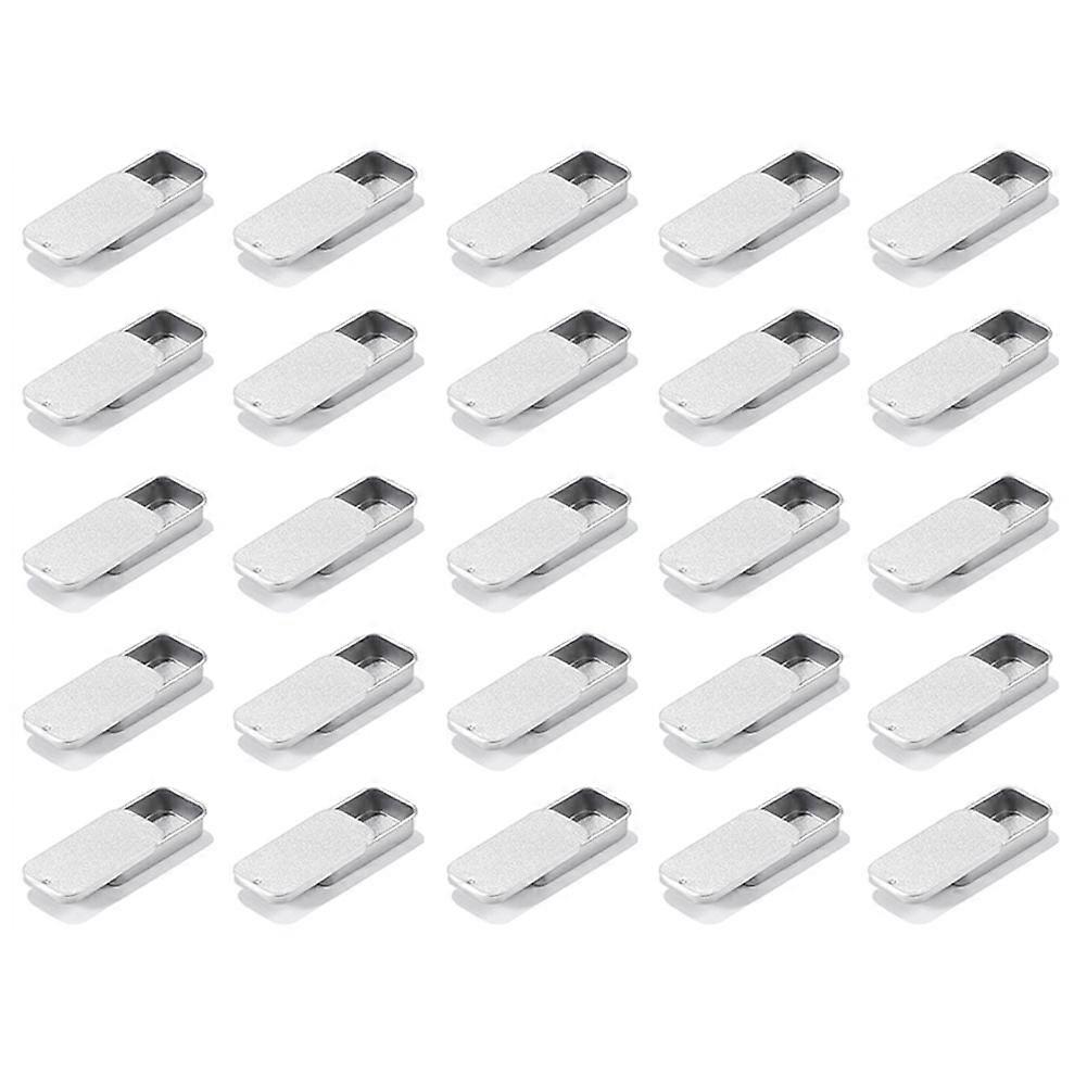 50PCS Metal Slide Top Containers, Metal Rectangular Sliding Lid Boxes for Candles Jewelry Crafts