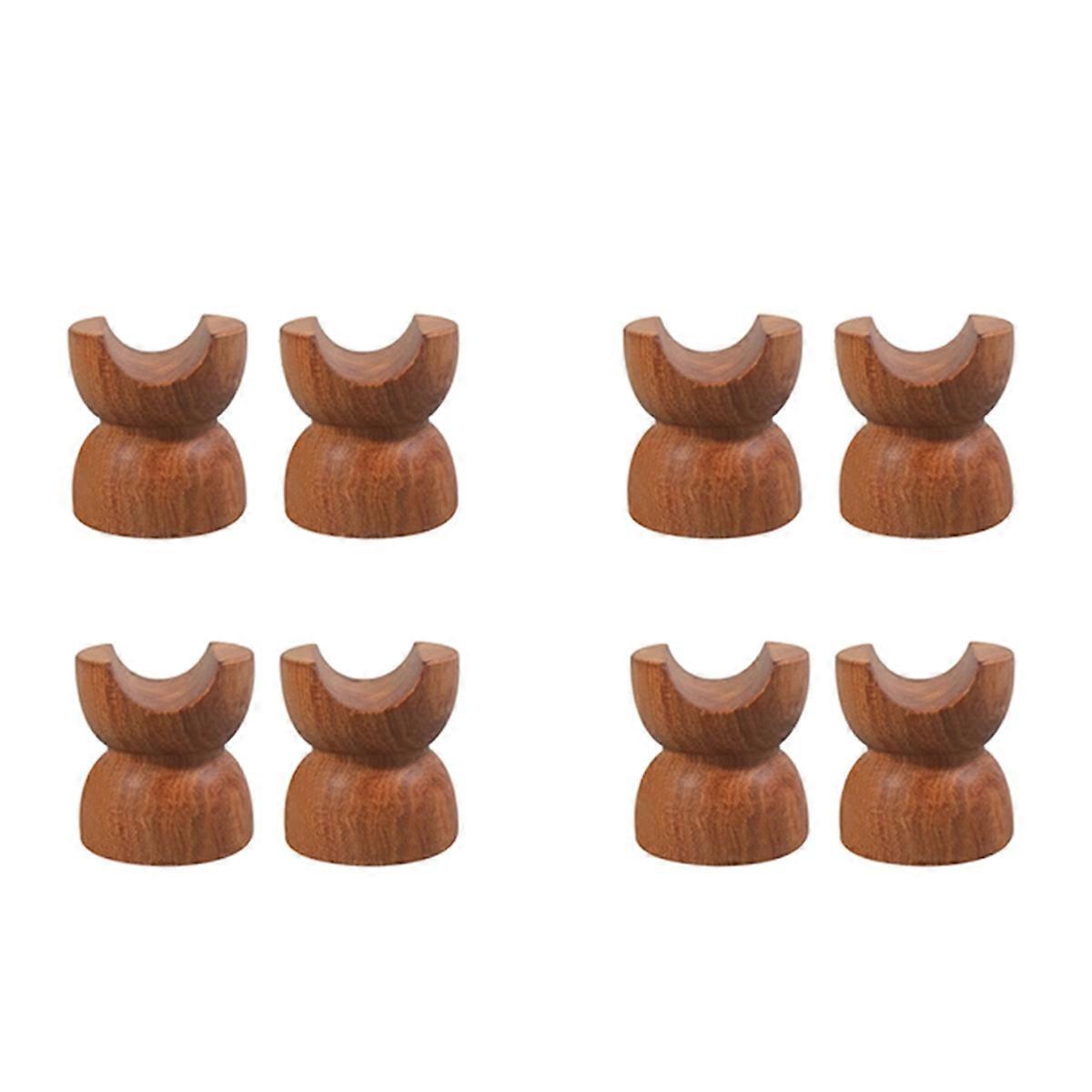 8Pcs HiFi Audio Wood Audio Insulation Wire Bracket Cable Stand Holder