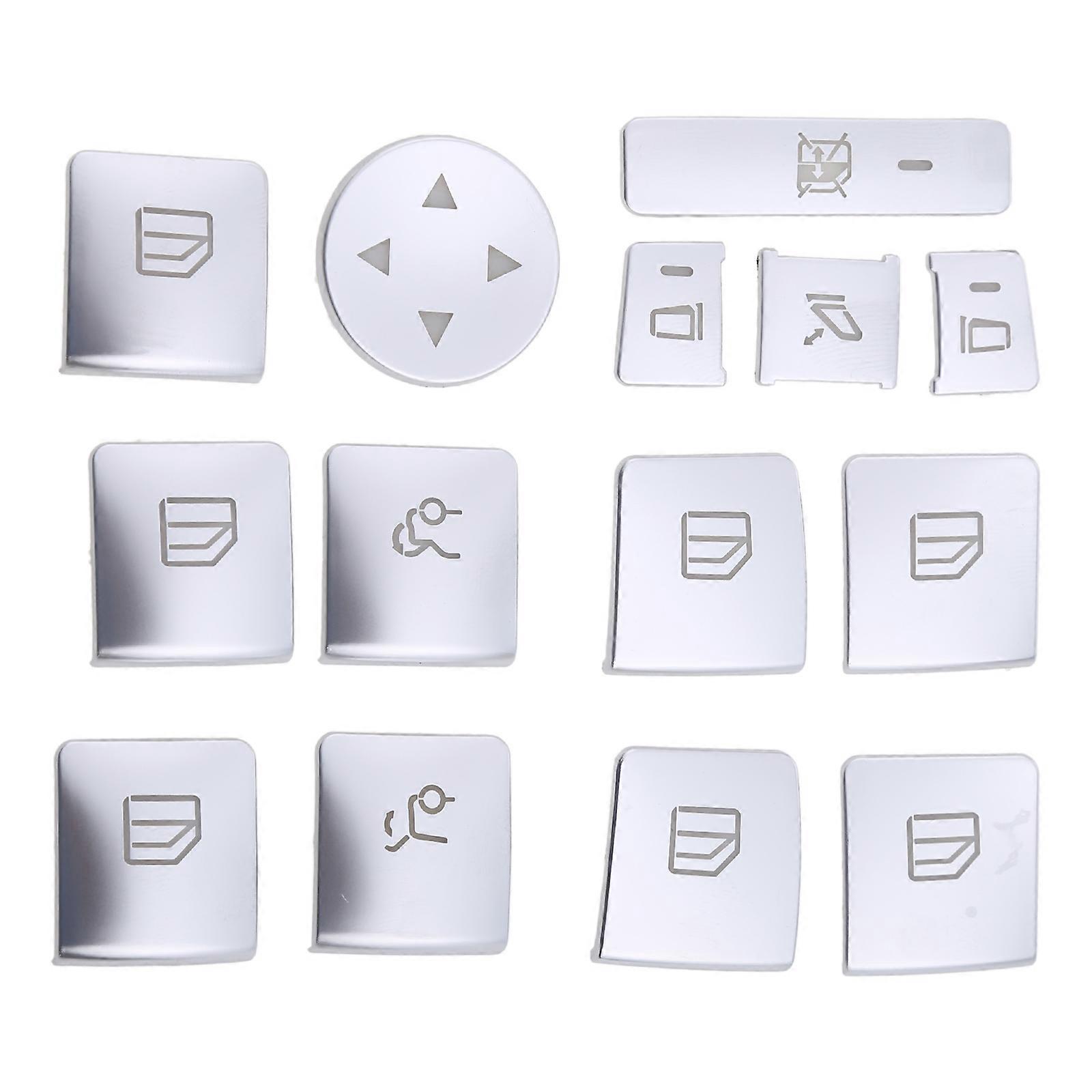 for A B C E GLA CLA GLK GL ML GLE Class Auto Car Window Glass Lift Button Trim Cover Sticker
