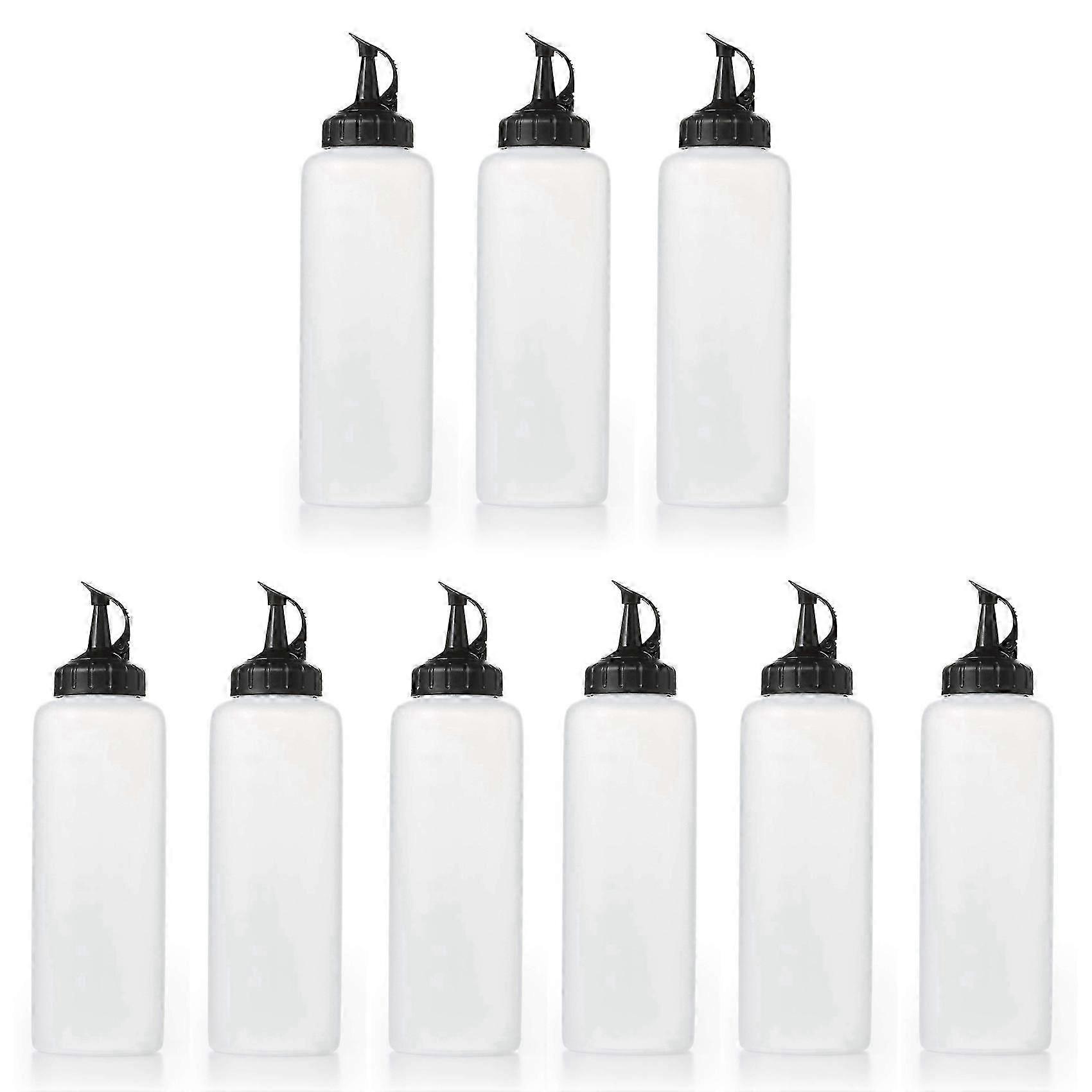 Chef's Squeeze Bottle, Pack of 9, Condiment Squeeze Bottles, Ketchup Squeeze Squirt Bottle for Sauc