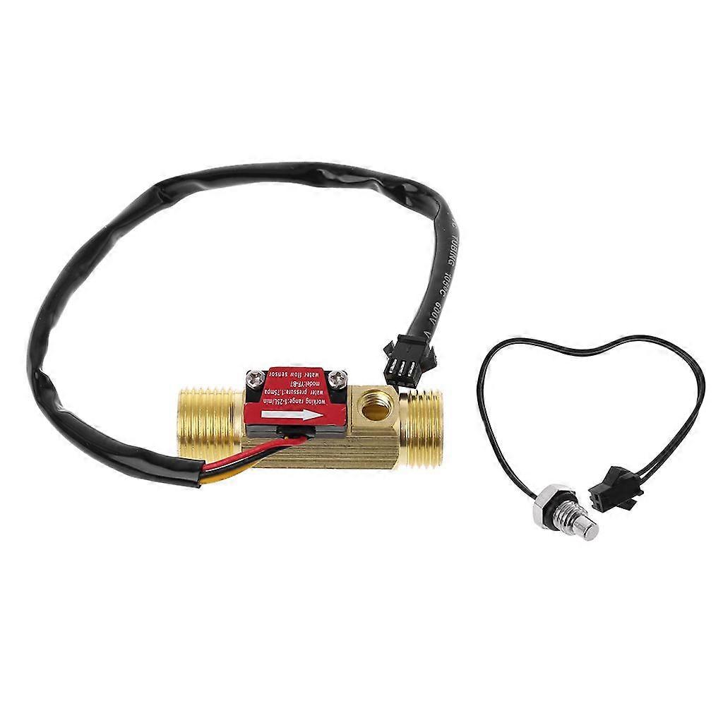 Hall Sensor Switch Flowmeter Brass Water Flow Rate Meter Counter Meter Durable