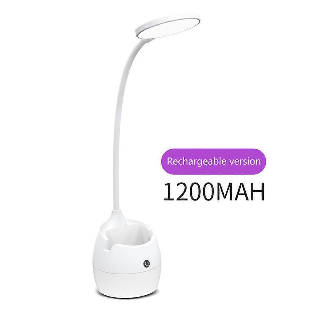 Kids Desk Lamp with Pen Holder Eye for Protection Gooseneck Adjustable Light LED Samll Table Lamp for Kid Desk Read Stud