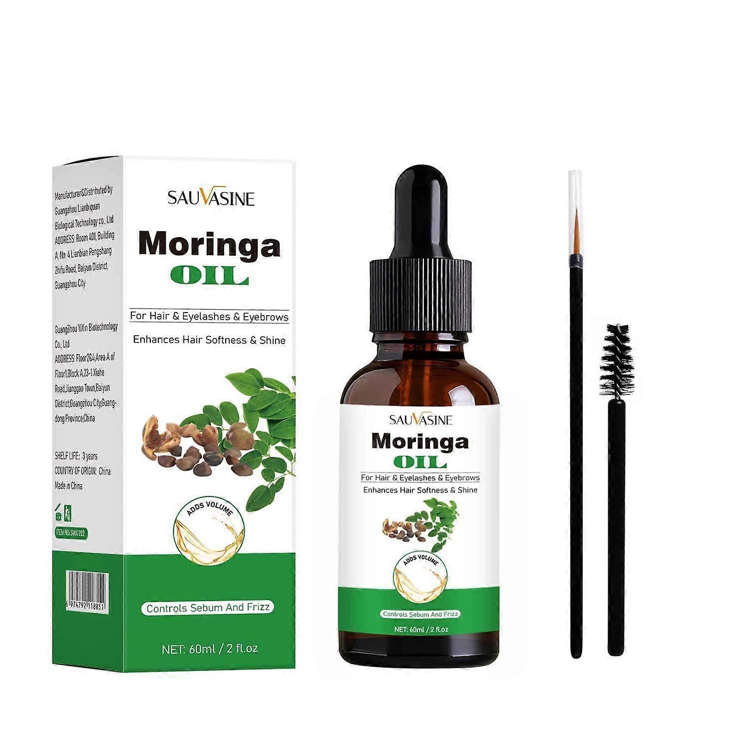 髪のためのモリンガオイル、100%天然プレミアムオーガニックコールドプレスガラス瓶モリンガオイル、顔、ヘア&ボディケアのためのモリンガシードオイル、アンチエイジング、いいえ