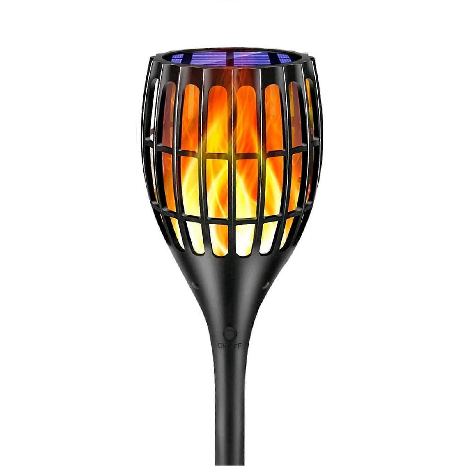 Solar Torch Lights,Solar Lights Outdoor with Flickering Flame Solar Warm Powered for Patio Pathway Garden Yard