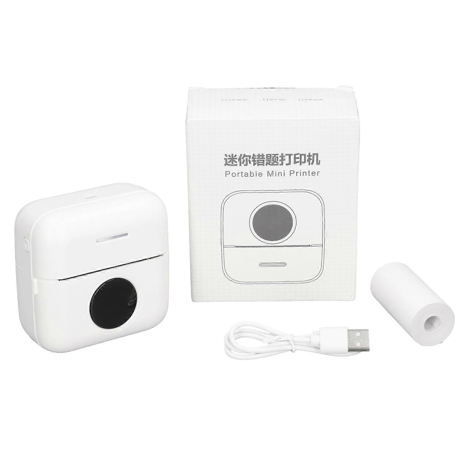 Mini Printer Mini Home Student Small Portable Smart Pocket Mobile Phone Photo Error Office Label Text Note Printer