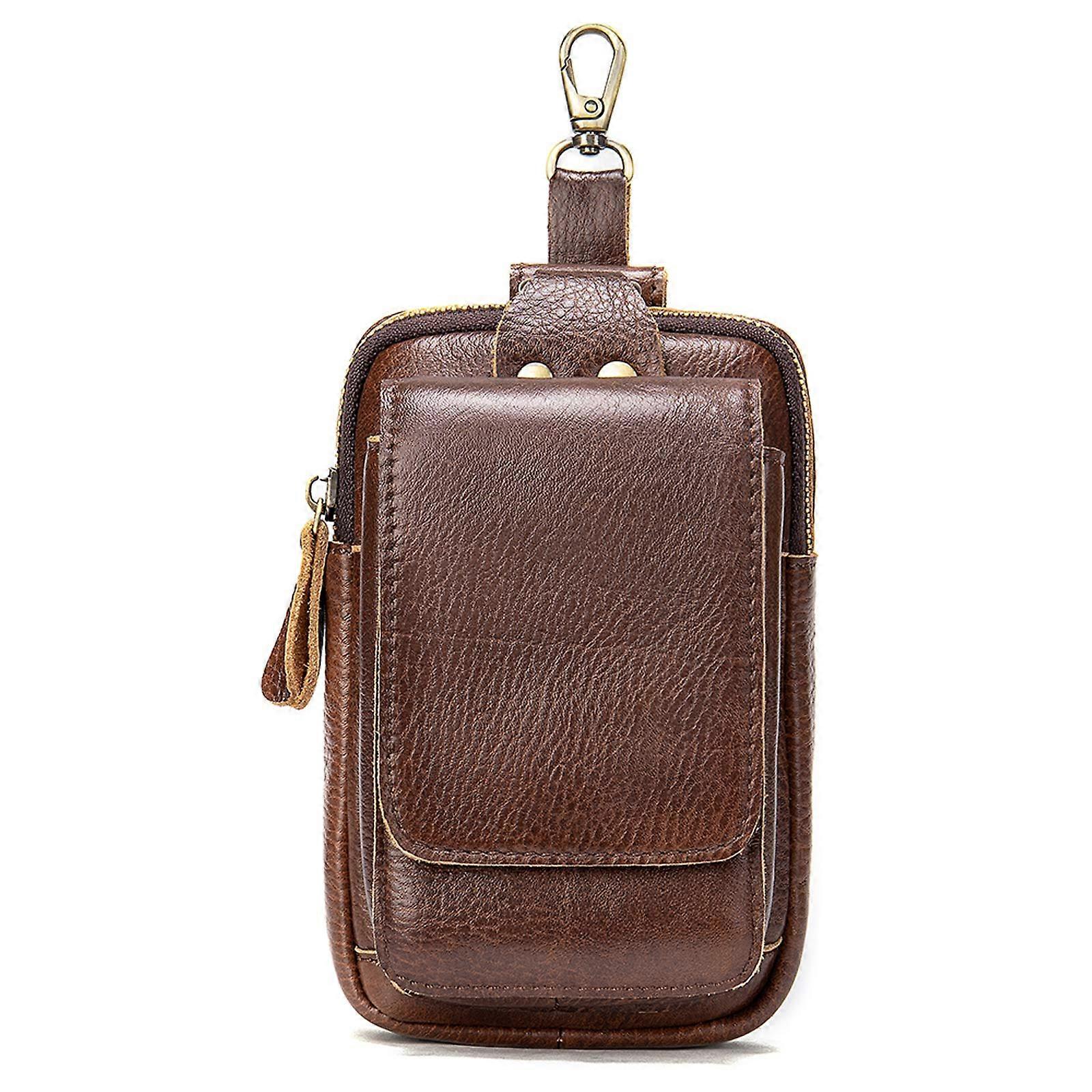 Vertical Cell Phone Waist Pouches, Men Small Tactical Duty Belt Backpack Pouch