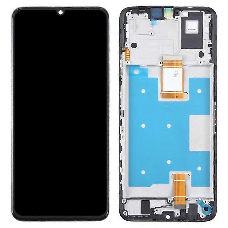 Compatible For Honor X7a 4G Grade C LCD Screen and Digitizer Assembly + Frame Replacement Part (without Logo)