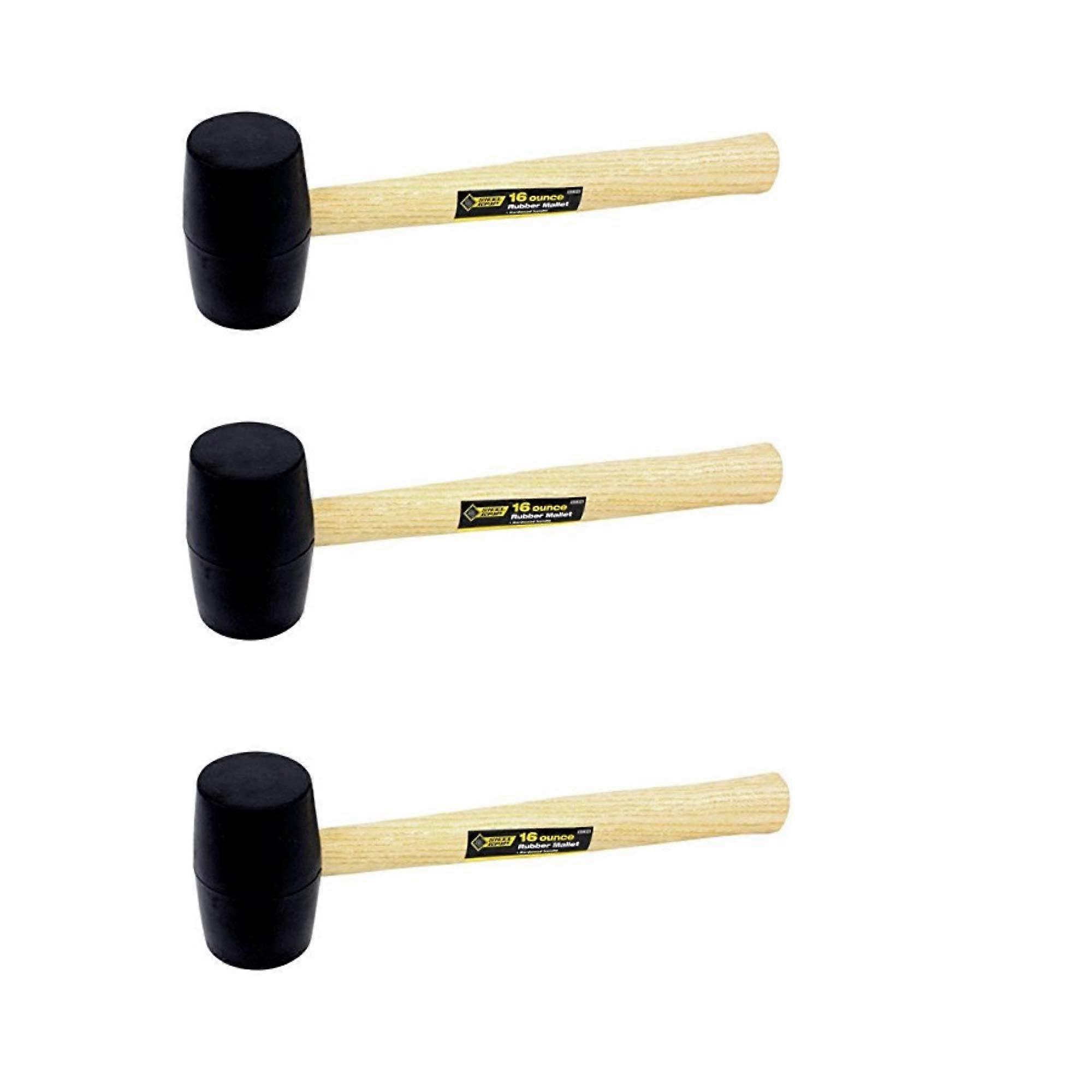 Rubber Mallet 16 Oz Heavy Duty Soft Face Hammer for Woodworking and Carpentry Projects