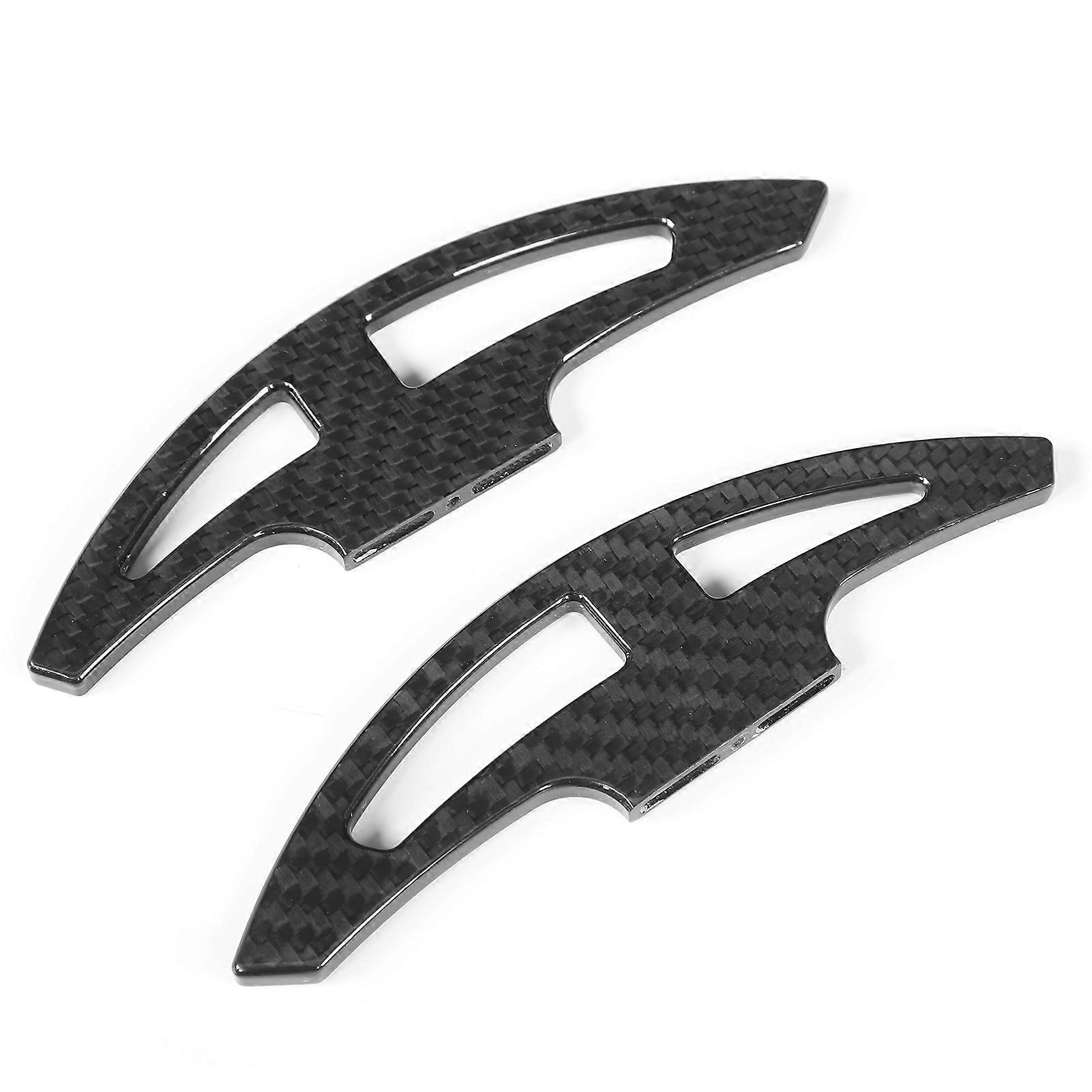 Extend Length Upgrade Carbon Fiber Paddle Shifters Gloss Black Replacement for E46 E90 E92 E93 M3 08‑13Cross Grain 