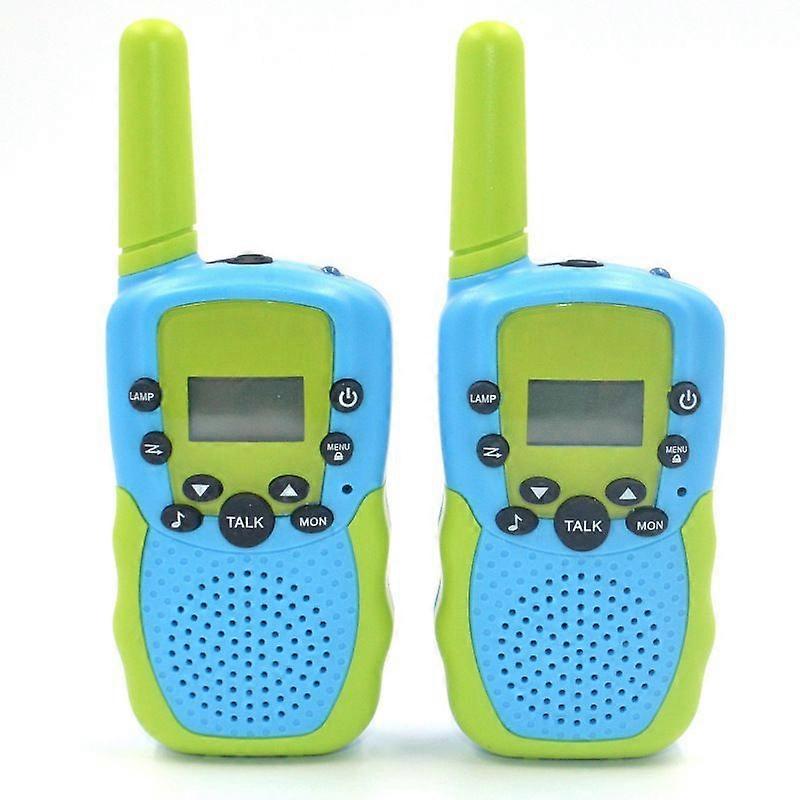 2er-Pack Kinder Walkie Talkie Outdoor Caller Blau Grün