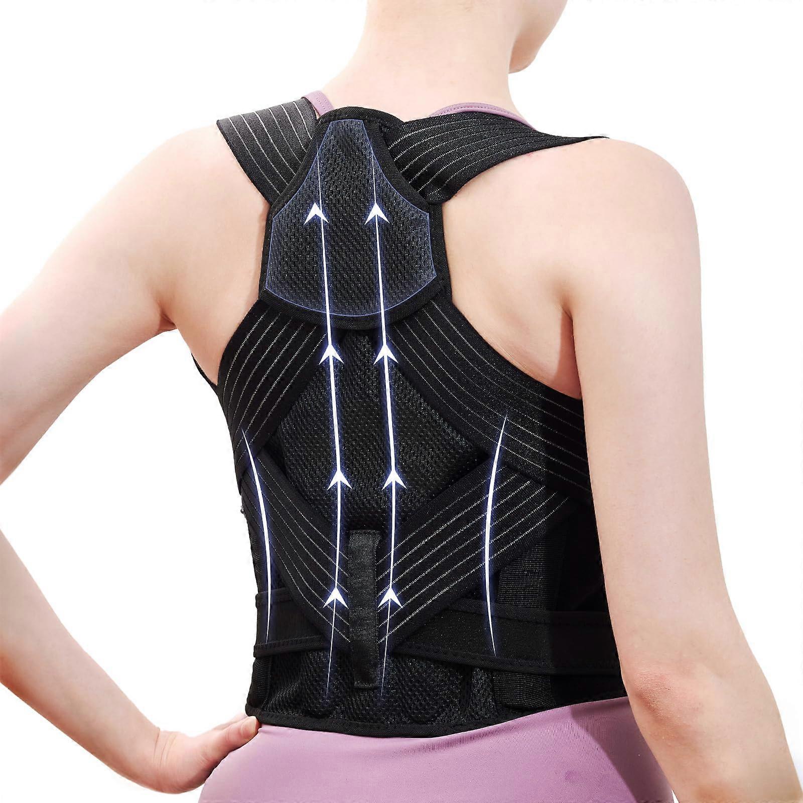 Posture Corrector for Women - Adjustable and Breathable Support Scoliosis Back Brace for Waist