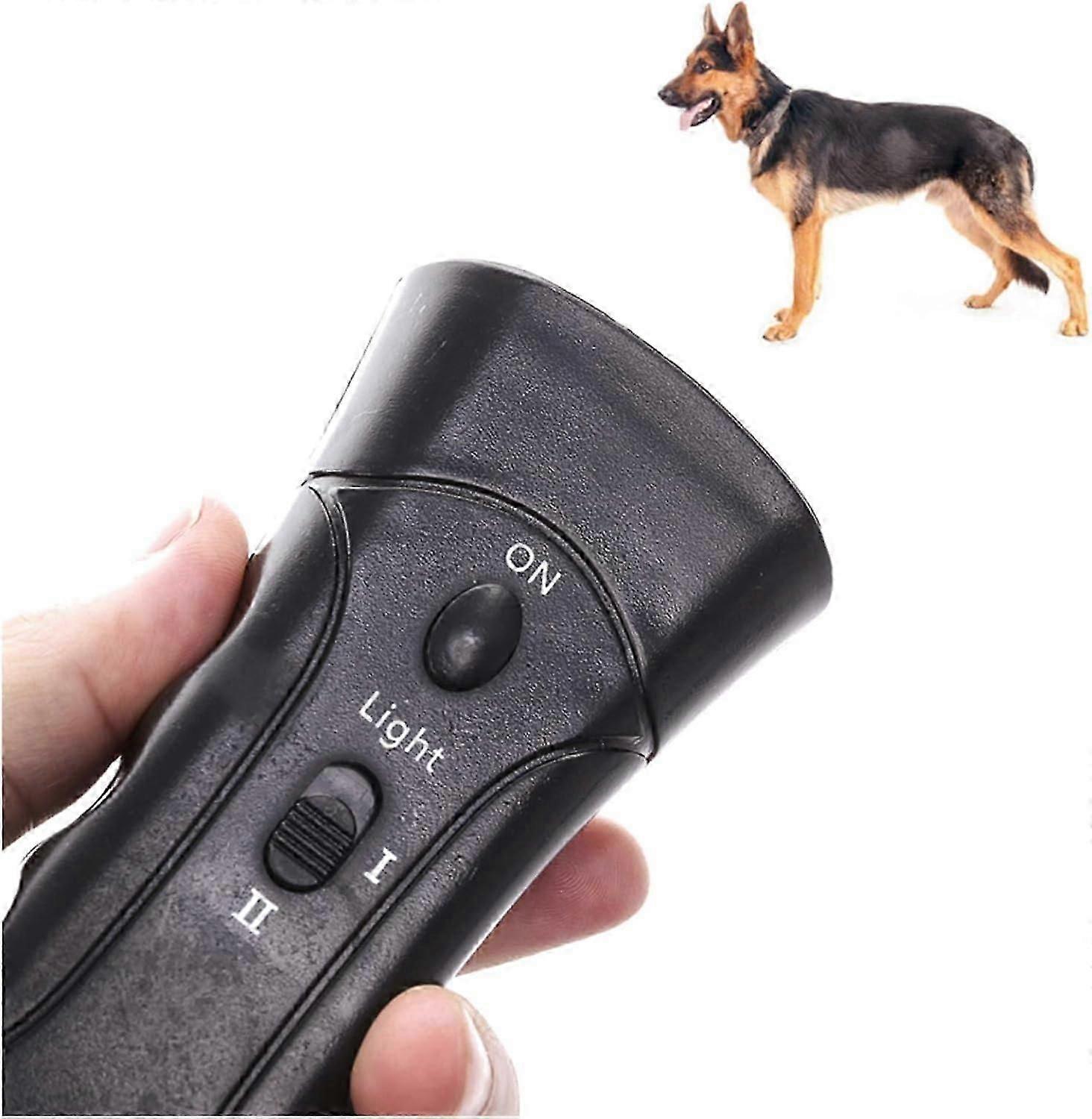 ​3-in-1 Ultrasonic Anti-Barking Device - Handheld Dog Trainer with LED Flashlight & Bark Deterrent​