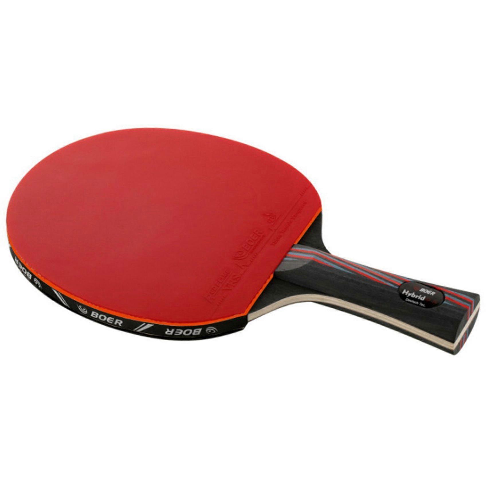 Carbon Fiber Table Tennis Racket Blade Pong Racket Bat for Adult Club Training with Storage Bag Lo