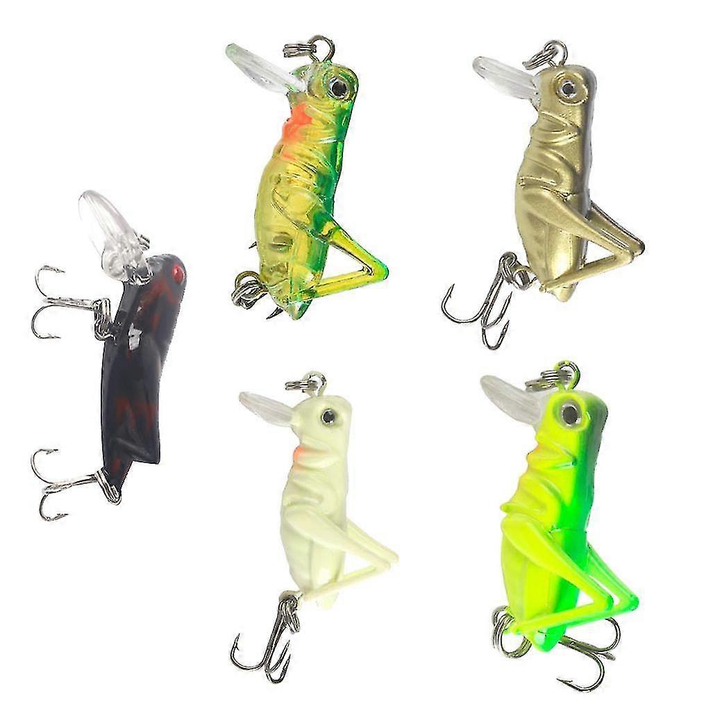 5-Piece Artificial Insect Lures for Fishing with Hard Baits and Crankbaits