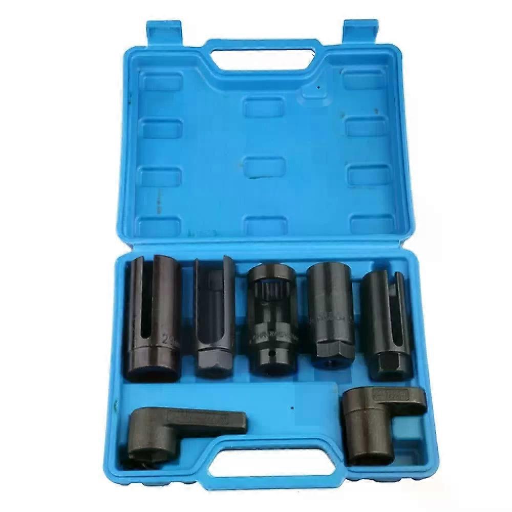 7-piece tool set for injectors, lambda sensors, special sockets, nuts, nuts