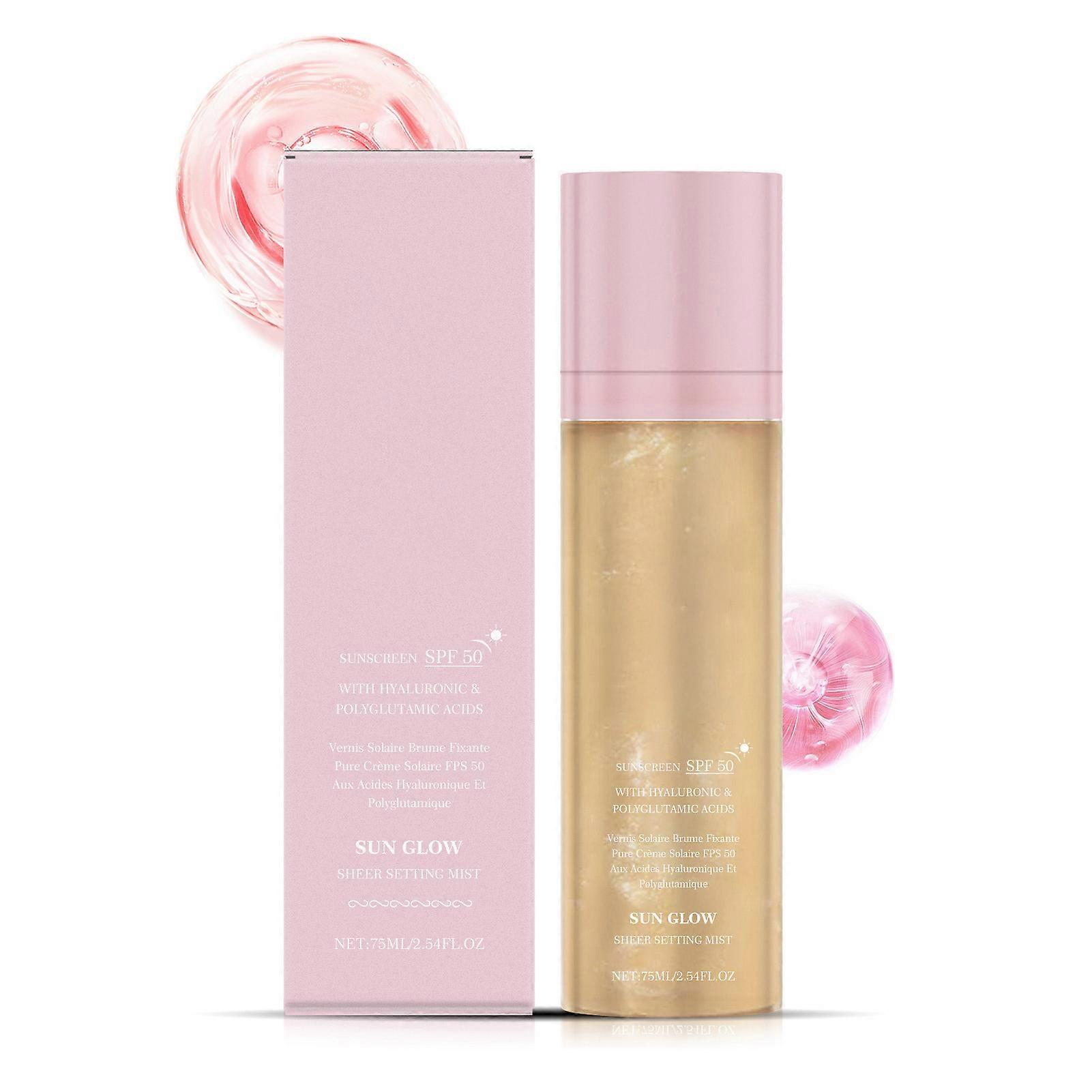 Setting Mist with Hyaluronic Acid Oil-Control Refreshing Sunscreen Spray