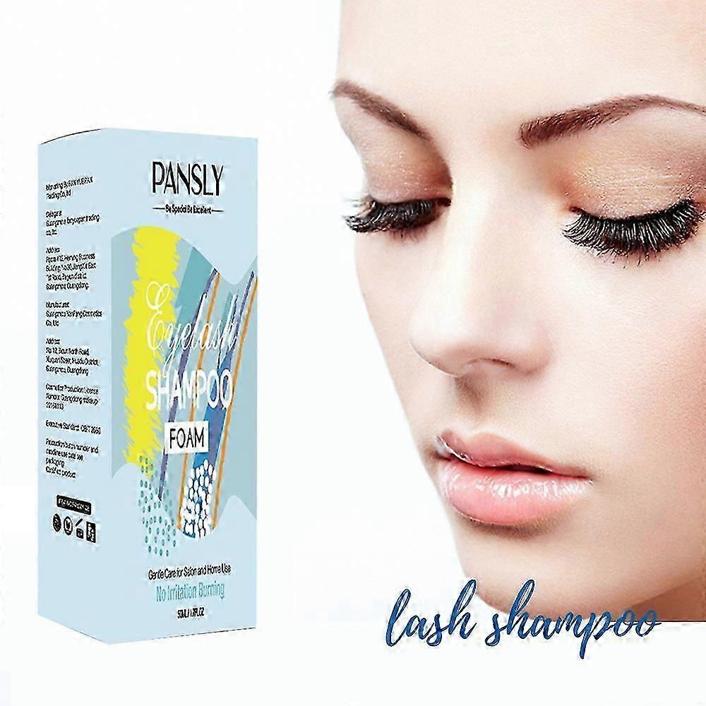 Eyelash Extension Foaming Shampoo Lid Lash Foam Cleanser 50ml Included Brushes