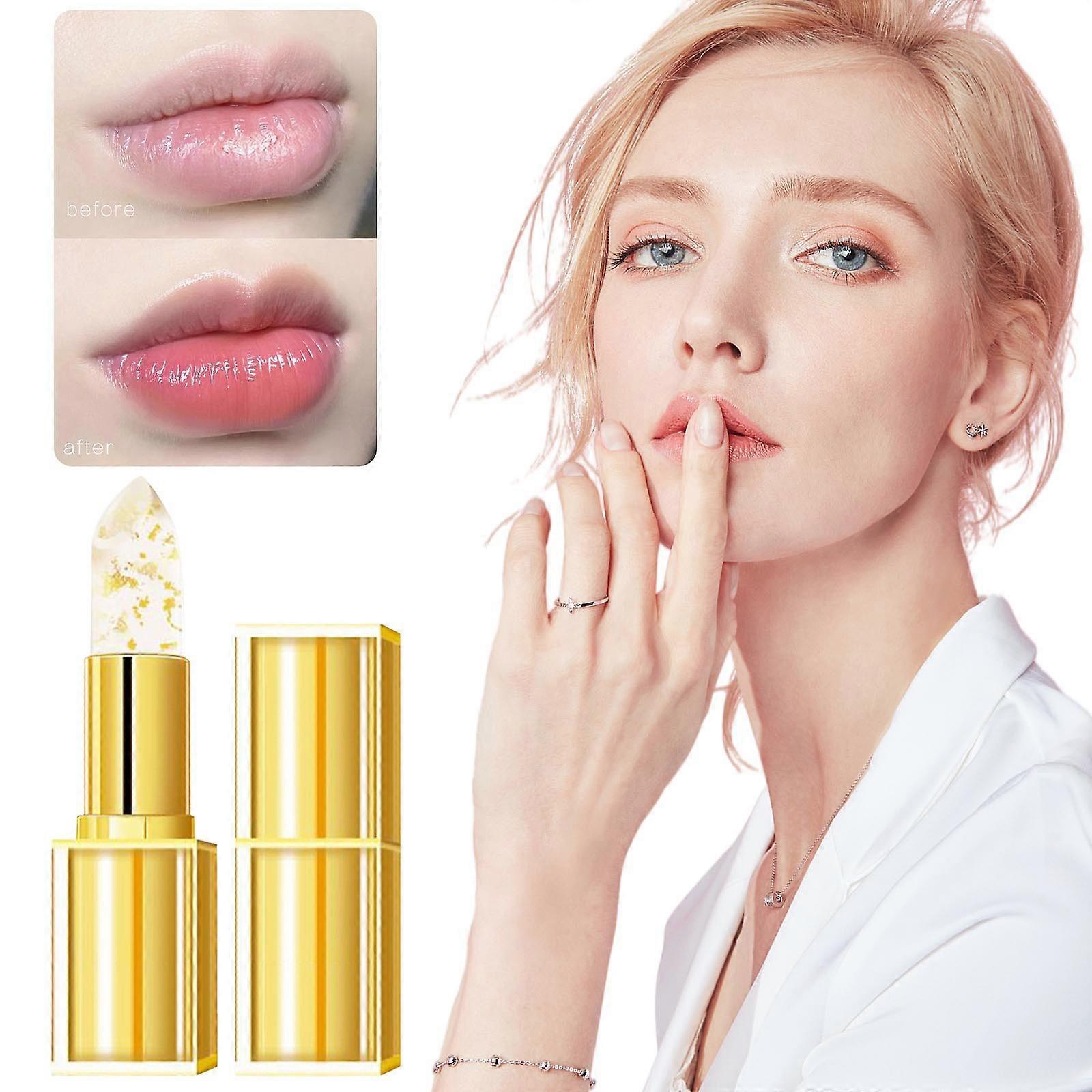 Gilding Warm Discoloration Lipstick Moistens Moisturizes Does Not Fade Does Not Stain The Cup Prevents Dryness Cracks And Desalinates Lipss PU7542