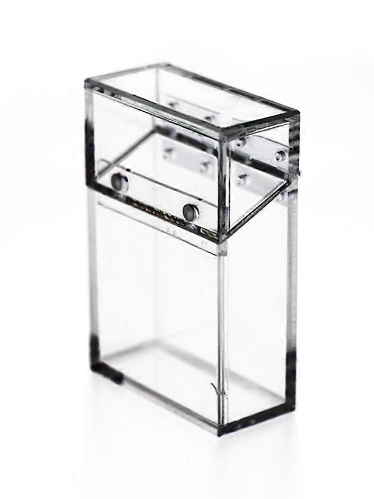 Cigarette Case, Crystal Clear Acrylic Cigarette Display Box with Magnetic Flip Top, 2 PCS
