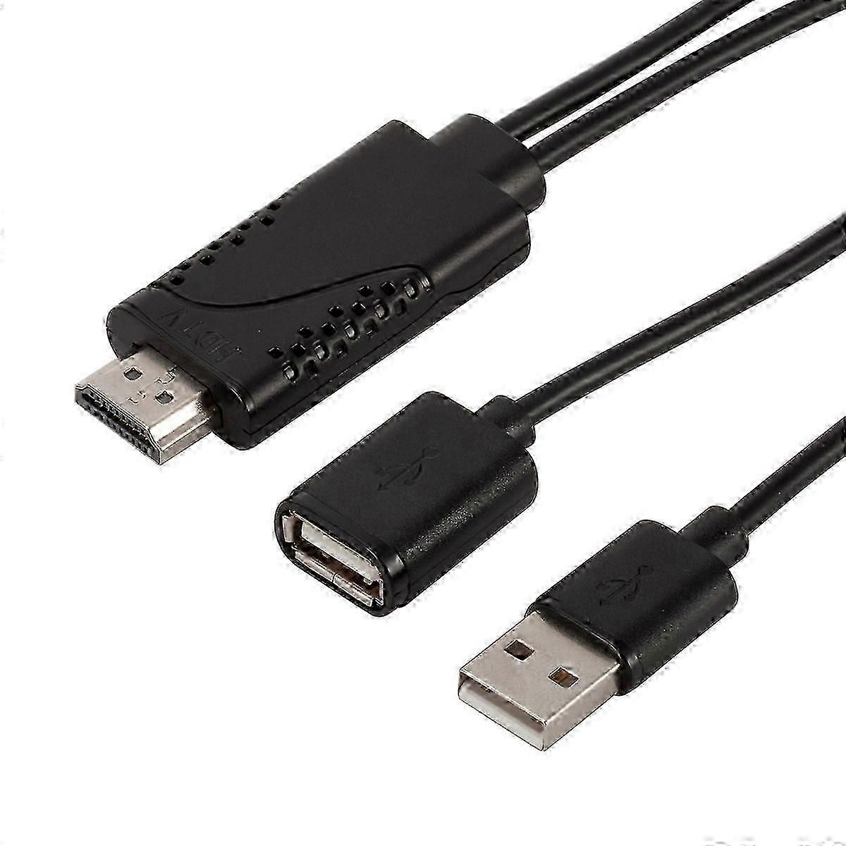 1080P USB Dişi HDMI Erkek HDTV Video Adaptör Kablosu Android IOS Akıllı Telefon ve Tablet, pyc