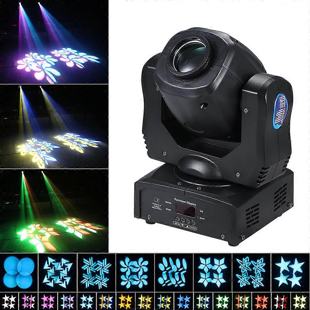 120W Moving Head Light Prism Patterns 9/15 Channels 8 Gobos 16 Colours Auto Sound DMX512 for Stage Events Parties Theatr