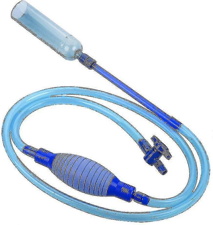 Aquarium Vacuum Siphon Pump - 2.3m - With Flow Control Faucet - Fish Tank Drainer - Water Filter - Siphon Hose - Automatic Fluid Transfer - Self-primi