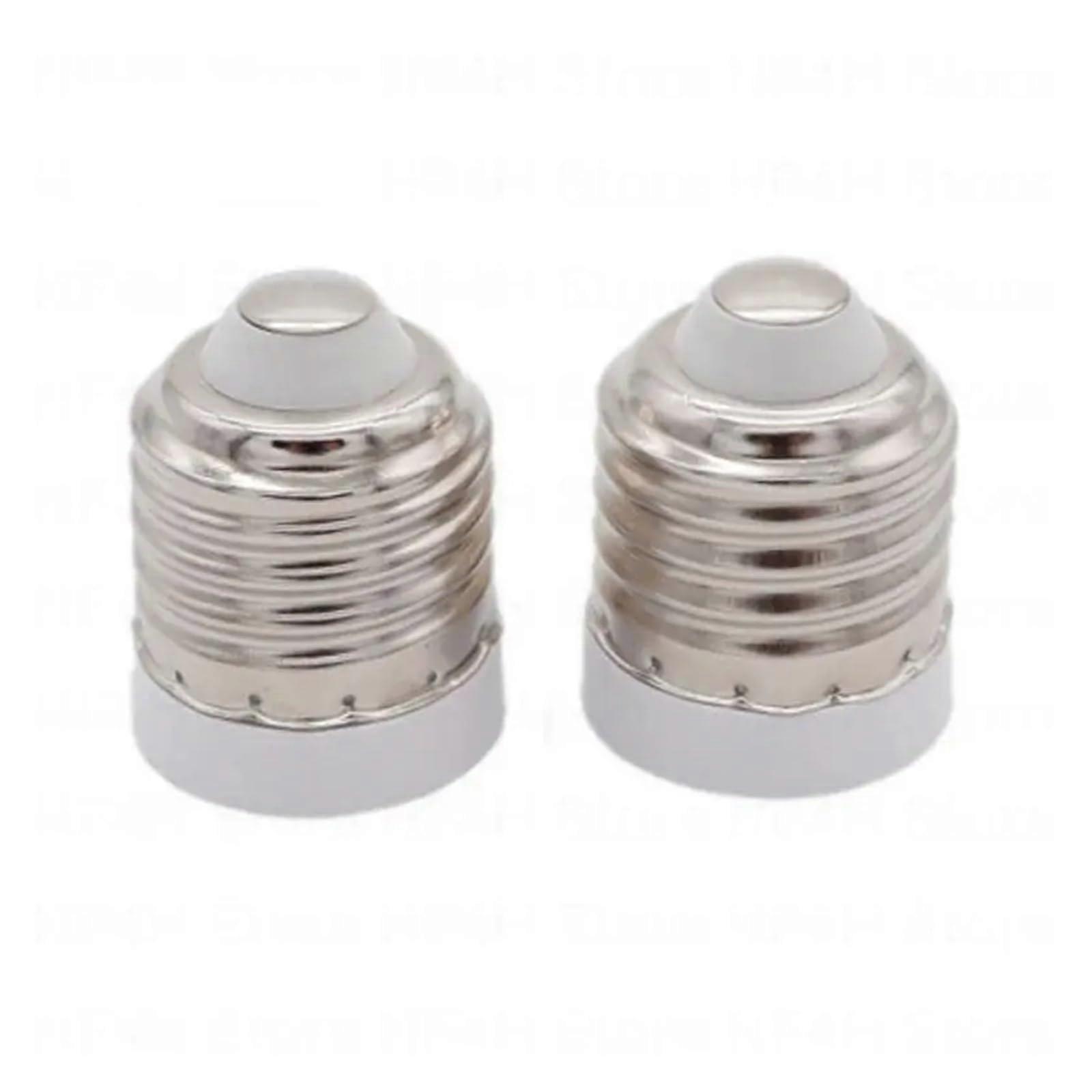 1/2/5pcs E27 to E17 Led Bulb Power Socket Base Halogen Holder CFL Light Bulb Lamp Adapter Converter B(2PCS)