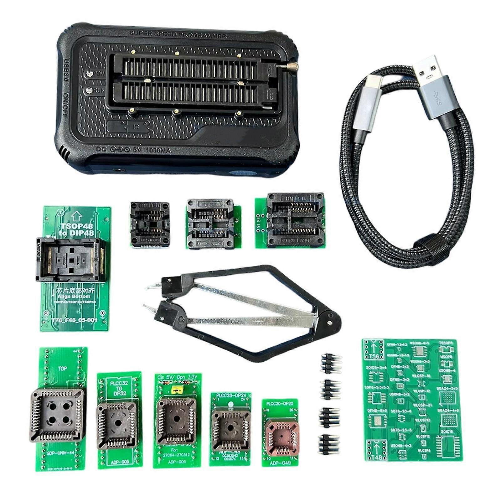 T76 USB3.0 Universal Programmer Support Nor Flash/NAND Flash/EMMC TSOP48 Chip Programming Adapter for T76 Programmer