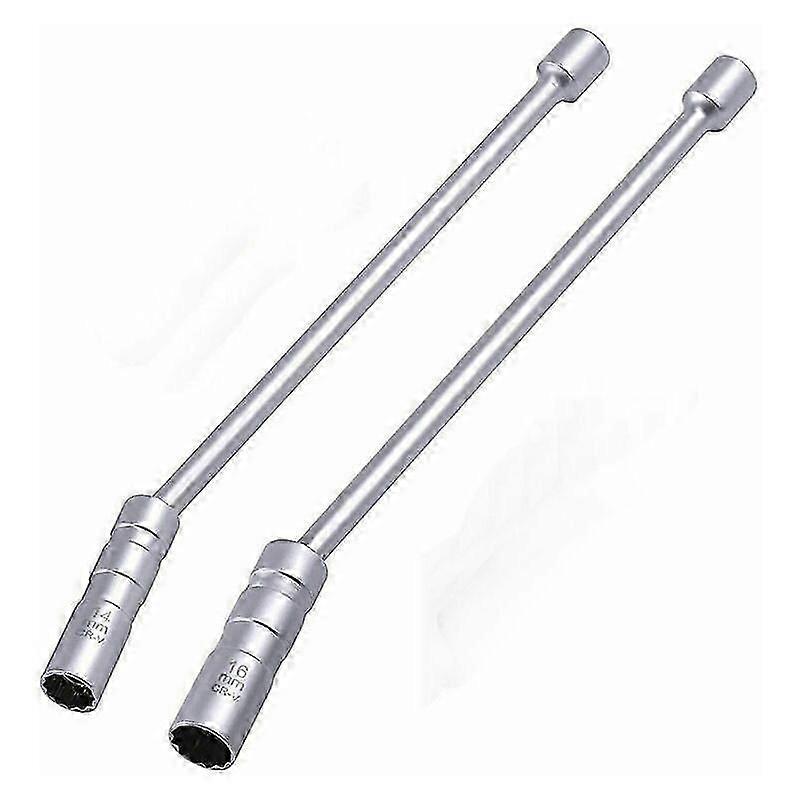 Spark Plug Wrenches 14mm 16mm Lengthen Magnetic Spark Plug Socket Twelve Point 3/8 Universal Flexible Spark Plug Wrenches Spark Plug Sockets Wrench Re