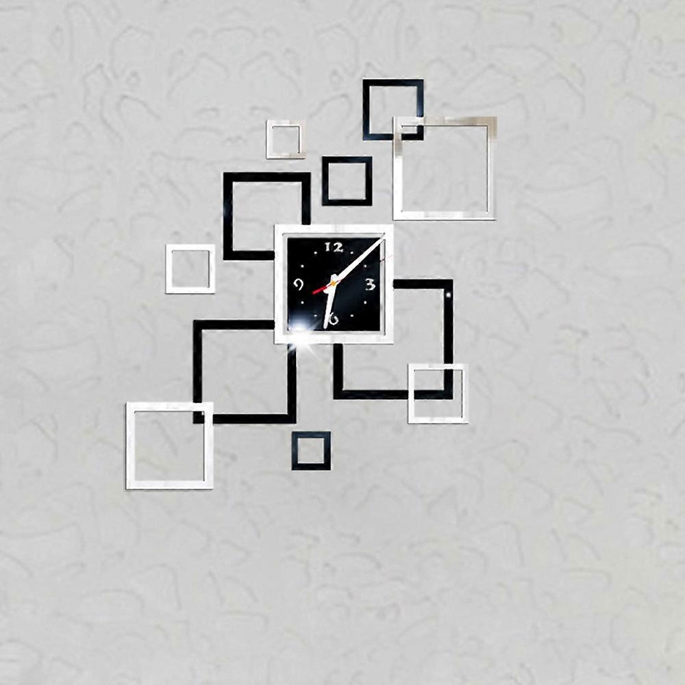  Removable Diy Acrylic 3D Mirror Wall Sticker Decorative Clock