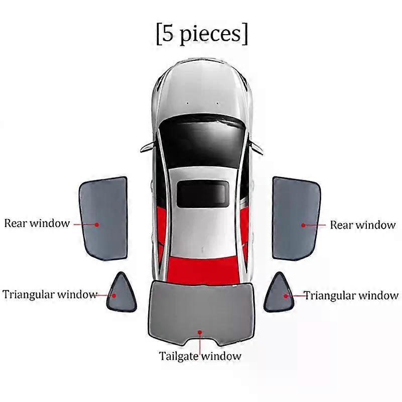 Suitable for Kia Sorento MQ4 2020 2021 2022 2023 Side Window Sun Shade Visor Magnetic Car Sunshade Front Rear Windshield Curtains Shield