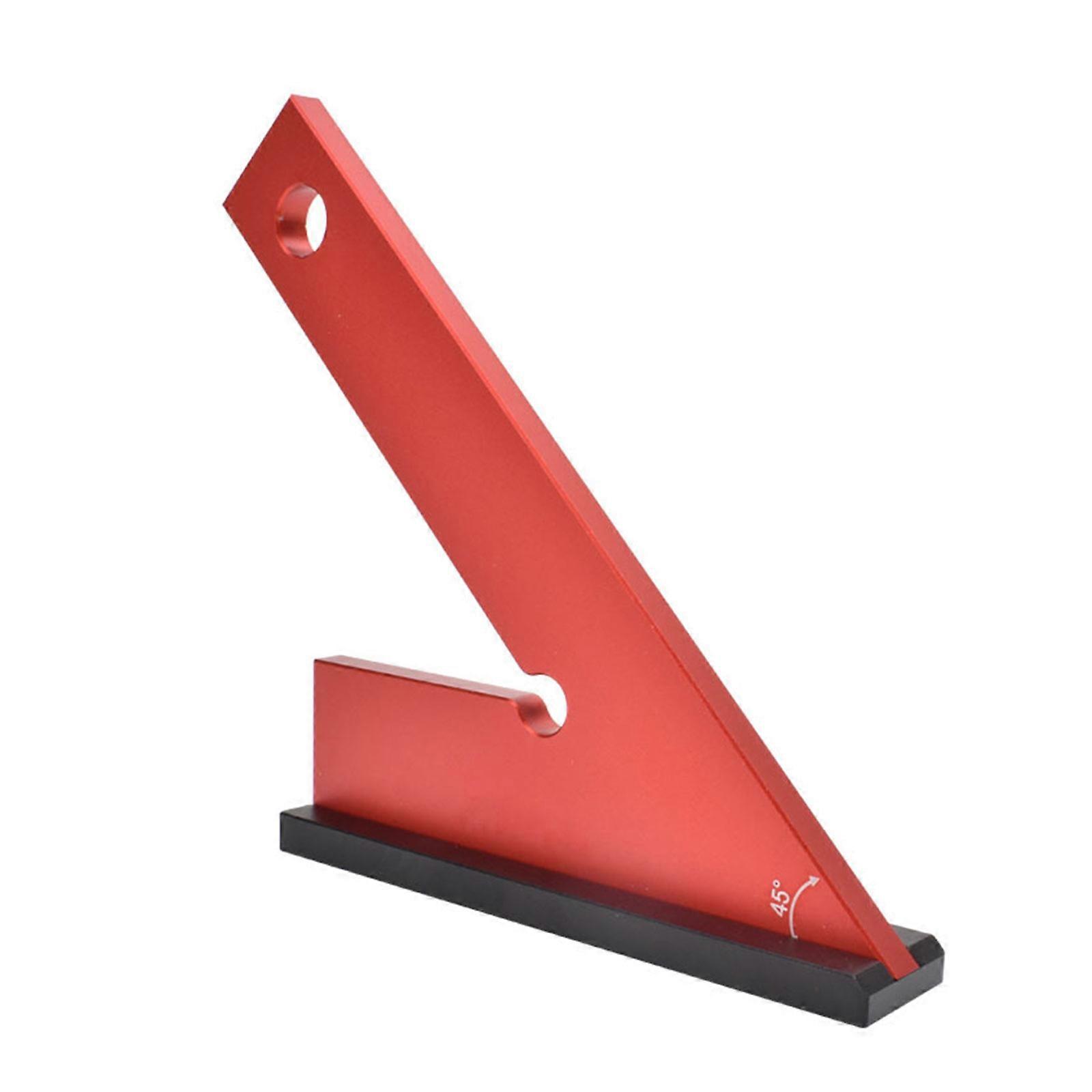 Triangle Ruler 45 Degree Ruler Aluminum Scribing Ruler Measuring Ruler Measurement Tool Protractor