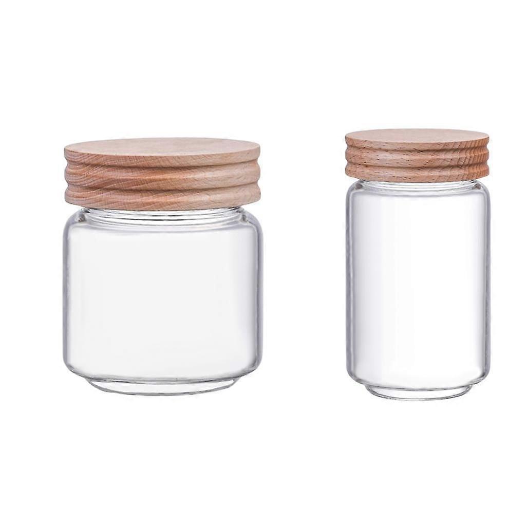 2 Piece Decorative Sealed Glass Jar for Candy
