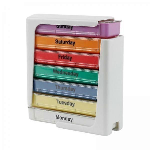 2x 28 Compartment Storage Organizer for Weekly Planning with Daily Sections