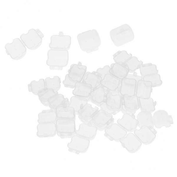 2x 30pcs Transparenter Kunststoff Squid Jig Hook Protector Case Angeln Jigs Köder